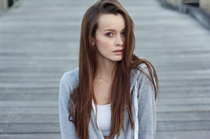 Woman stretching
